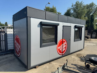 Kancelársky obytny kontajner A15 svetlo šedá - antracit