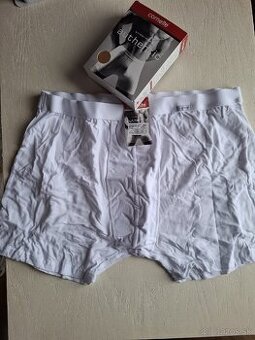 Pánske biele boxerky veľ. 4XL