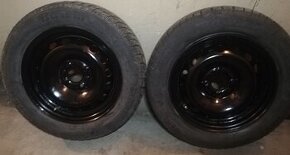 Predám štyri disky, dva sú so zimnými pneu+2 zimne a rezervu