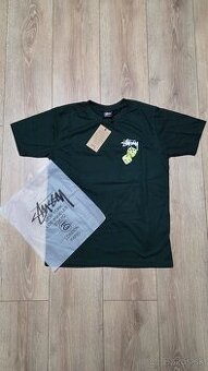 Stüssy Fuzzy Dice Tee dark green/neon green