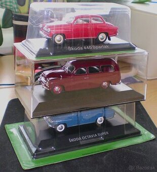ŠKODA 440 SPARTAK , ŠKODA OCTAVIA SUPER , ŠKODA 1201 ,  1:43