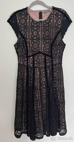 Čierno-ružové dámske šaty, v. 38 - 1