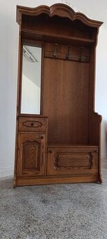 Rustikální předsíňová stěna, věšáky,botník,nábytek z masívu