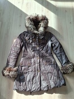 KARA zimná vetrovka so striebornou líškou