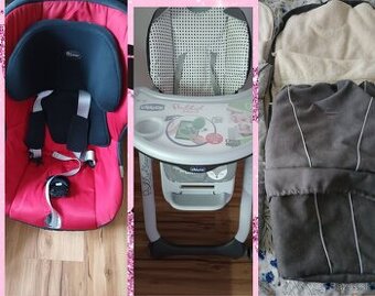 Fusak, autosedačka a stolička