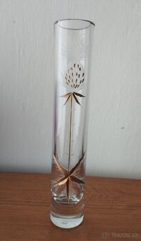 Sklenená váza - "Zlatý bodliak"