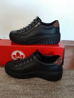 Kožená dámska obuv-Rieker vel.38