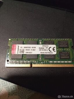 Predam ddr3 ram do notebooku 8gb kingston,2021 -