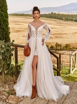 Nove boho svadobne saty na 2 styly