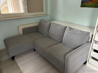 ANGERSBY 3-miestna pohovka s leňoškou/Knisa svetlosivá