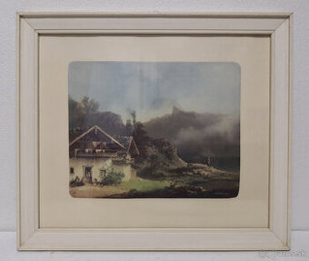 Obraz reprodukcia diela Josef Navrátil Domky v Horách