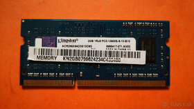Kingston 2GB PC3-10600 DDR3-1333MHz ACR256X64D3S13C9G SODIMM - 1