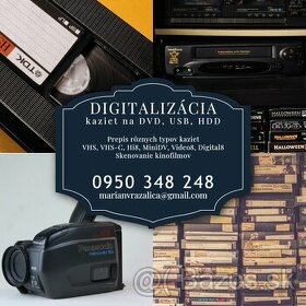 Digitalizácia - Prepis kaziet na DVD / USB