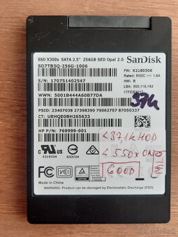 SSD 256GB SATA 2,5" Sandisk X300s MLC