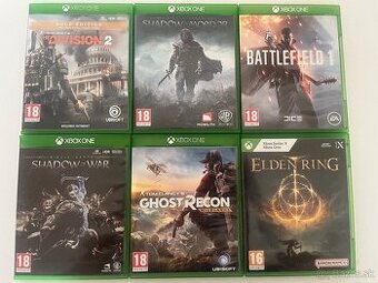 Predám hry na xbox one