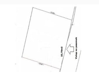 Stavebný pozemok v obci Nižná Kamenica - 500 m2