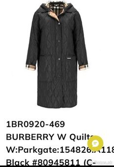 Burberry kabát M / quilted nylon parka