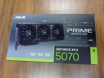 Nová grafika ASUS PRIME NVIDIA GeForce RTX 5070 OC 12GB