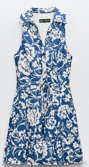 azurove zara saty