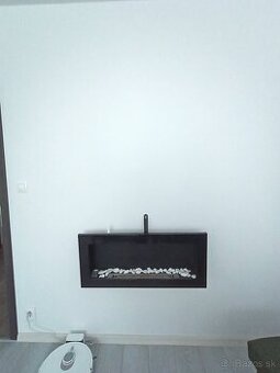 Závesný biokrb 900x400x120 čierny lesk