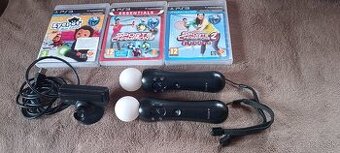 Pohybove ovládače s kamerou a hrami pre ps3