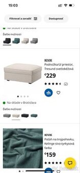 Kivik ikea podnozka Nova nerozbalena