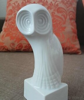 Zberateľský kúsok - Sova na podstavci Royal DUX