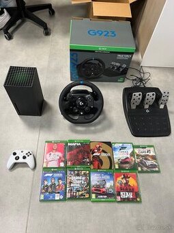 Xbox X + Volant Logitech G923 + hry