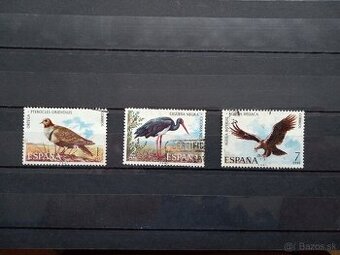 Poštové známky č.775 - Španielsko - vtáci