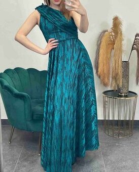 Elegantné spoločenské šaty - veľ. 38