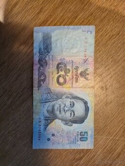 Predám thajské bankovky 50 a 20 Bahtov
