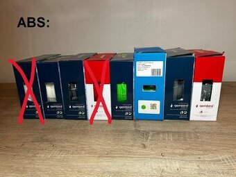 Rôzne filamenty ABS/PC/PP/TPU/PA6/PVA a iné