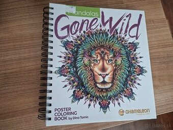 Kniha na vymaľovávanie Mandalas Gone Wild