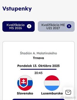 Kvalifikácia na Euro Slovensko Luxembursko