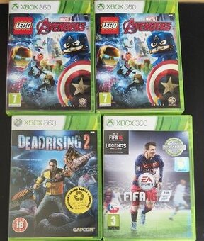 Hry na XBOX 360- Deadrising 2, Fifa 16, Avengers