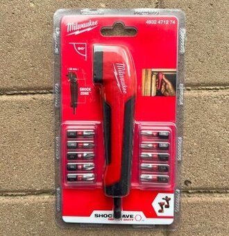 MILWAUKEE RÁZOVÝ PRAVOUHLÝ NÁSTAVEC 90° + Sada bitov