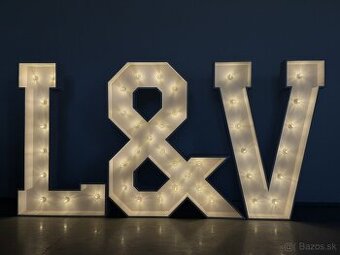 Svetelné písmená na prenájom