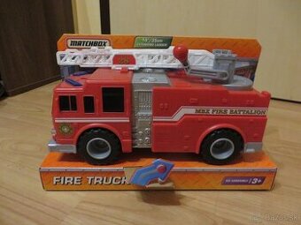 NOVÉ - Hasičské auto - 35 cm, sada na bubliny, el. vláčik