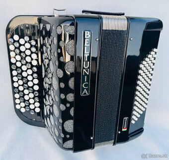 Nový akordeón Beltunica- chromaticky B Griff- 72 BASOVÝ - ná