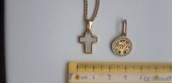 Retiazka 45 cm a 2 prívesky chirurgická oceľ