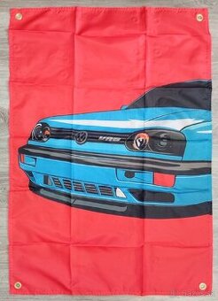 VR6 VW Golf 3 vlajka na stenu