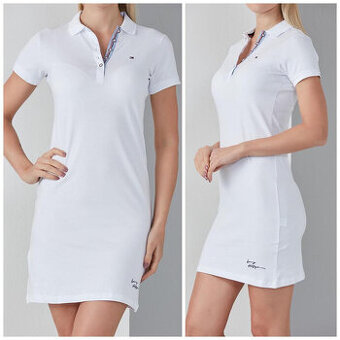 Tommy Hilfiger dámske biele polo šaty