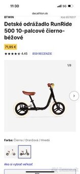 Odrážadlo Btwin RunRide 500 - 1