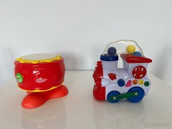 Zvukové hračky - kolotoč a vláčik