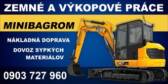 Vykopove prace minibagrom
