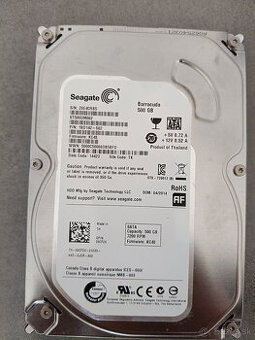 Seagate ST500DM002 kapacita 500GB veľkosť 3,5"