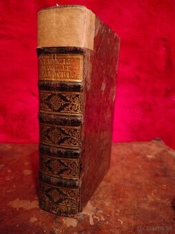 Stara vzacna kniha 2 knihy v 1 knihe 1734 a 1736 Obrazky