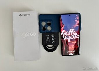 Motorola Edge 60 8GB/ 256GB, modry, TOP STAV, ZARUKA