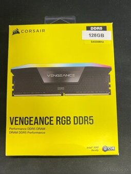 Corsair Vengeance RGB DDR5 128GB (2×64GB) 6400MHz CL42 –Nové