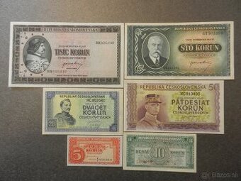 Staré bankovky Anglická emisia